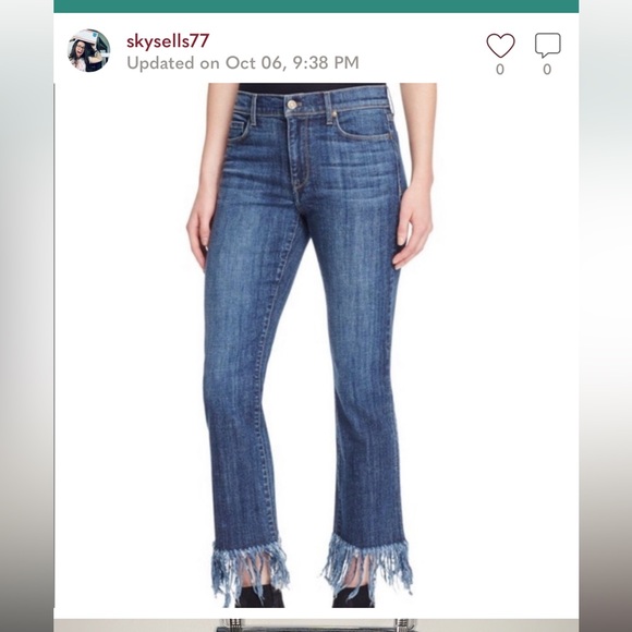 Pistola Raw Hem Skinny Dark Wash Jeans 26 - Picture 1 of 5